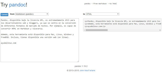 Photo of Pandoc: software libre para la conversión de documentos de texto