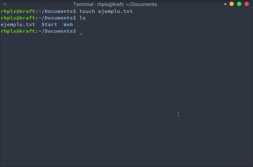 Dos formas de crear un archivo de texto desde la terminal