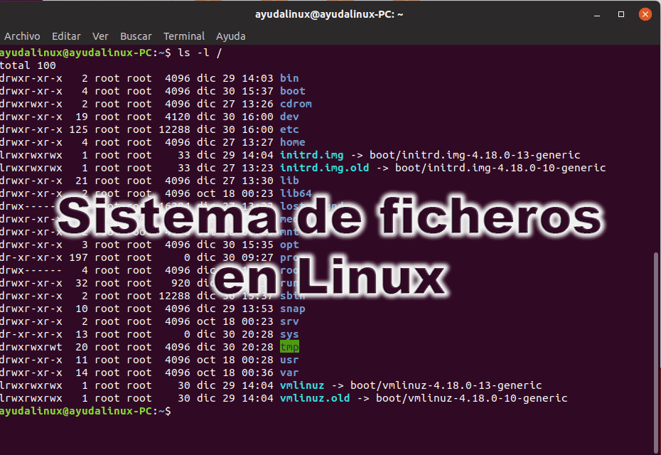 Sistema de ficheros en Linux