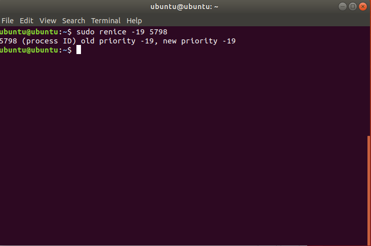 Команда renice в linux