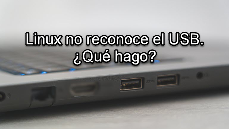 Linux no reconoce el USB.